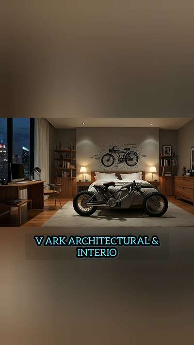 Bike lovers bedroom design Modern