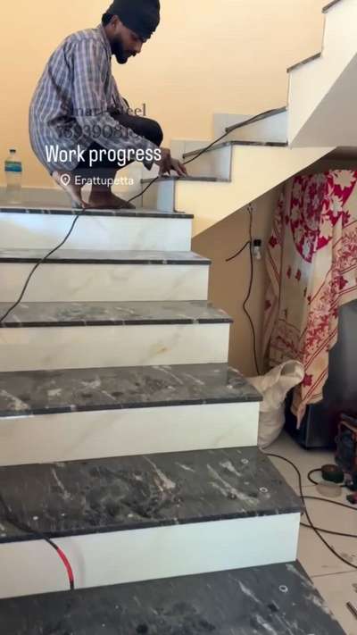 Work progress....  #cristal_steel  #steelwork  #steelhandrails  #Steel  #tigwelding  #tigwelder  #new_home  #homedining  #KeralaStyleHouse  #MrHomeKerala  #keralahomeinterior  #interor  #welding  #working  #all_kerala  #Kottayam  #erattupetta  #fabricators