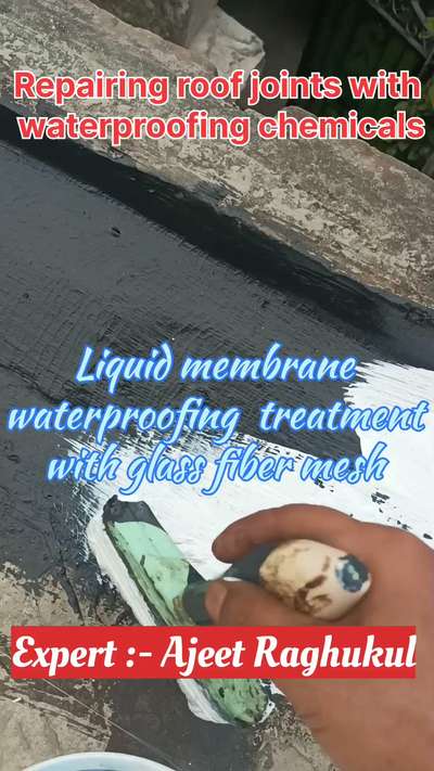 repairing roof joints with waterproofing chemical
#waterproofing
#constructions
#seelan
#seepage
#waterleakagesolutions 
#terracewaterproofing 
#contractors
#homeimprovementservices