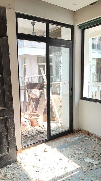 #aluminium #Doomal #black #clour
#5mm tuffan  #glass  #SlidingWindows 
complete 💯  #work