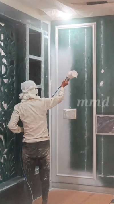 hdhmr board pu paint finish | Mmd shadab paint contractor |  #koloapp  #Architectural&Interior  #mmdshadab