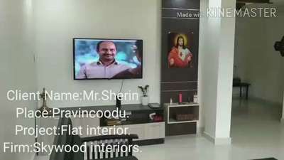 #Flat interior.
#Skywod interiors.
#Thiruvalla.