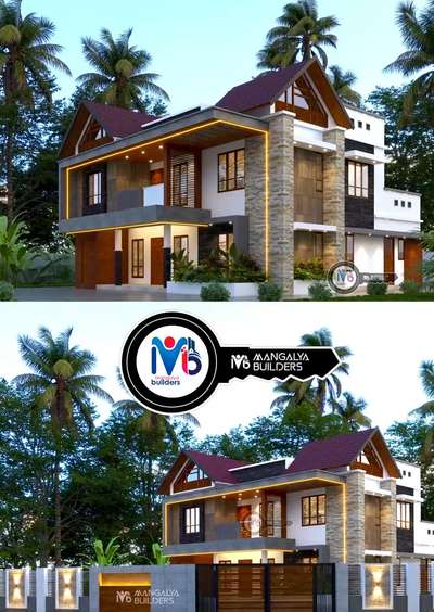 NEW PROJECT 
Client : Manoj Kumar.
Area : 2300 Sqft. 
Location : paravoor, Kollam. 
PMC : Mangalya Builders .. successfully created happy and satisfied Customers by handing over their 70 plus Residential Projects 🏡