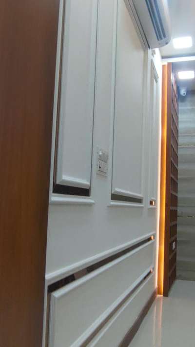 RECEPTION AREA DESIGN 
SHREE SHYAM REAL ESTATE 
#FalseCeiling #CelingLights #furniture  #parametric #WALL_PANELLING