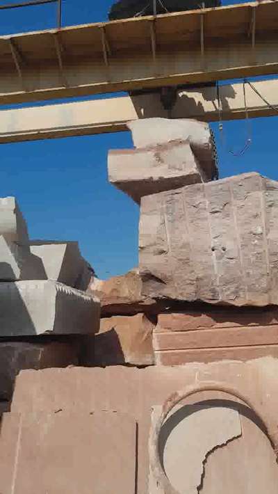 dholpur and red sand stone block for new parliament