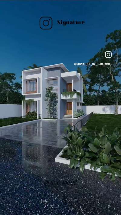 3 bhk, total area 1200 sqft. 
#modernhome #ContemporaryHouse #3d #3BHKHouse