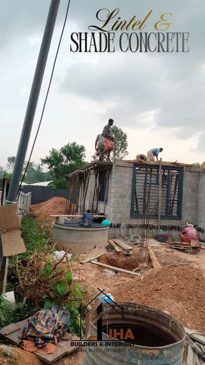 #lintel and Shade Concrete#3bhk#