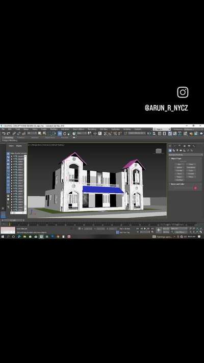 colonial home 3d elevation for Mr :laljo a door
 #KeralaStyleHouse 
#keralastyle 
#keralatraditionalmural 
#keralahomedesignz 
#keralahomeplans 
#keralahomedesignz 
#adoorkaran 
#mavelikara 
#keralahomedream