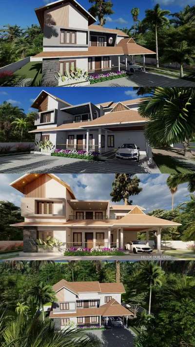 Building space that inspires 
 #KeralaStyleHouse #home3ddesigns