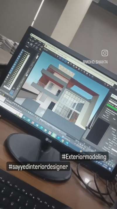 Exterior design modeling ₹₹₹
 #sayyedinteriordesigner  #sayyedinteriordesigns  #sayyedmohdshah  #3dmodeling  #