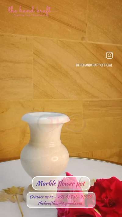 White Marble 💐flower pot ❤️
Contact us at - +91 63780-91556 
thekrafthand@gmail.com  #flowerpot   #flowerpots  #marbleflowerpot   #trendingdesign  #thehandkraft #HomeDecor #

#marble #granite #flowers #flowerpot #new #newdesign #trend ##stone