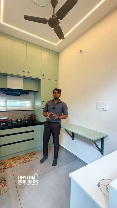 Kitchen Portable StairCase for top storage. 

#KitchenIdeas #KitchenRenovation #KitchenInterior #KitchenInterior