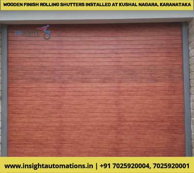 Wood Finish Premium Rolling Shutters,