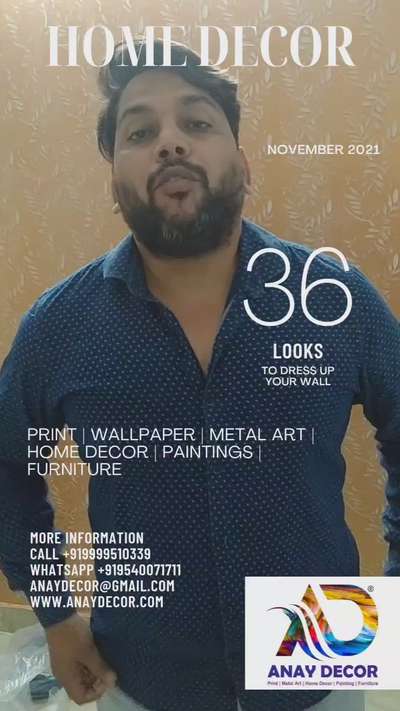 #WallDecors #LivingRoomWallPaper #customized_wall