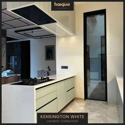 #elevate your kitchen top with haique white quartz   #kitchencounterquartzselection