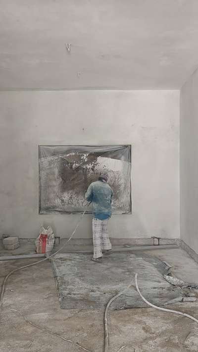 #spraypainting  #fastwork  #trending  #finishings  #new_home  #NEW_PATTERN  #model  #keralastyle  #Painter