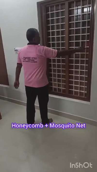 #mosquito_mesh  #mosquito_net  #honeycomb  #Window_blinds  #livingroom