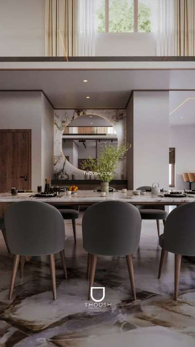 Where minimalism meets sophistication.
This dining area is not just a space,it’s a statement of luxury and thoughtful design.  #DiningTable #InteriorDesigner #homeinterior #Architectural&nterior