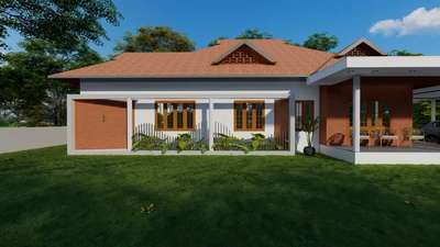 Traditional + modern  #TraditionalHouse  #SemiTraditionalStyle  #traditionalstylehouse  #Mixedstyle  #MixedRoofHouse  #ElevationHome  #ElevationDesign  #3D_ELEVATION  #elevationideas