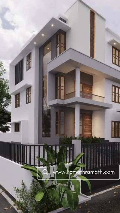 A stunning three-story house is being built here, boasting an exquisite architectural design
 
 #komathramath  #vahabkomath  #kbhfounder  #kbh  #kannurbudgethome