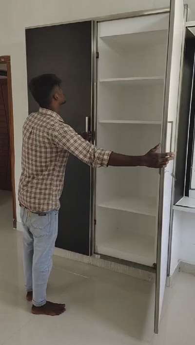 wooden finish aluminium wardrobe 859005000