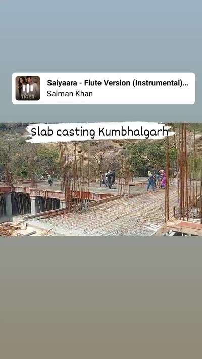 Kumbhalgarh site slab casting  #