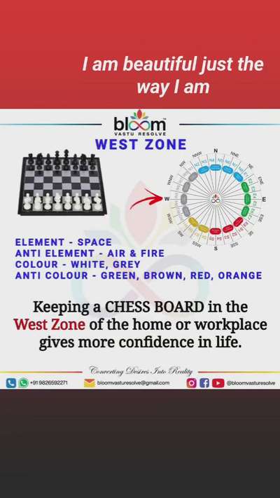 Your queries and comments are always welcome.
For more Vastu please follow @bloomvasturesolve
on YouTube, Instagram & Facebook
.
.
For personal consultation, feel free to contact certified MahaVastu Expert MANISH GUPTA through
M - 9826592271
Or
bloomvasturesolve@gmail.com

#vastu 
#mahavastu 
#mahavastuexpert
#bloomvasturesolve
#confidence
#आत्मविश्वास
#शतरंज
#chess