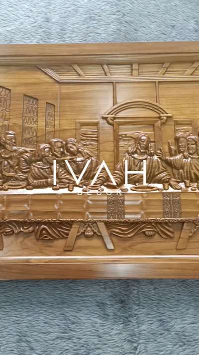 5ft Last supper in Teak wood 
For more details plz whatsApp or call us 7561091369
#ivah #ivahdecor #lastsupperwoodcarving #trending #threads #jesus #jesussacredheart #prayerroom #hardwork #thankyou