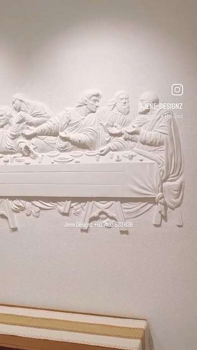 ' The last supper' wall #reliefsculpture completed for client from kanjirappilly. 
 #wallartwork #walldecor #embossedwallart #artisticwork