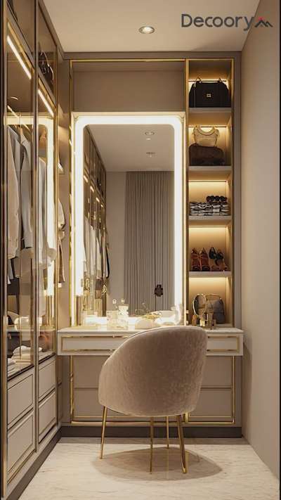Transform your daily routine into a luxury experience.
Step inside this elegant modern dressing room — where style meets sophistication.

For interior design ideas and customized solutions, contact Decoory Interiors
.
.
#dressingroomdesign #moderninteriors #luxuryhomes #interiordesigninspiration #wardrobestyle #homedecor #elegantspaces #interiordetails #homestyle #decoory #decooryinteriors