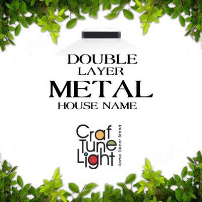 customised metal name plates
#housename
#keralahomedesignz 
#InteriorDesigner 
#nameplates