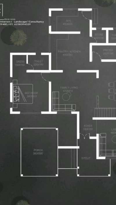 Ground floor plan #design #plan #architecture #keralahomes #lexury #architecturelovers #home #plancollection#exterior