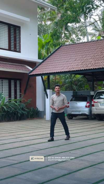 “Gate തുറക്കാൻ ഇനി ഓടണ്ട!
One touch on your phone – gate opens like magic! 📲✨”
.
.
 #smartgate  #HomeAutomation  #cctvcamera  #keralastyle  #Architect