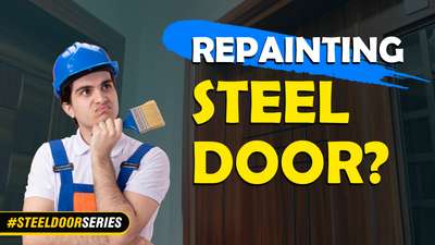 Repainting a steel door is possible.